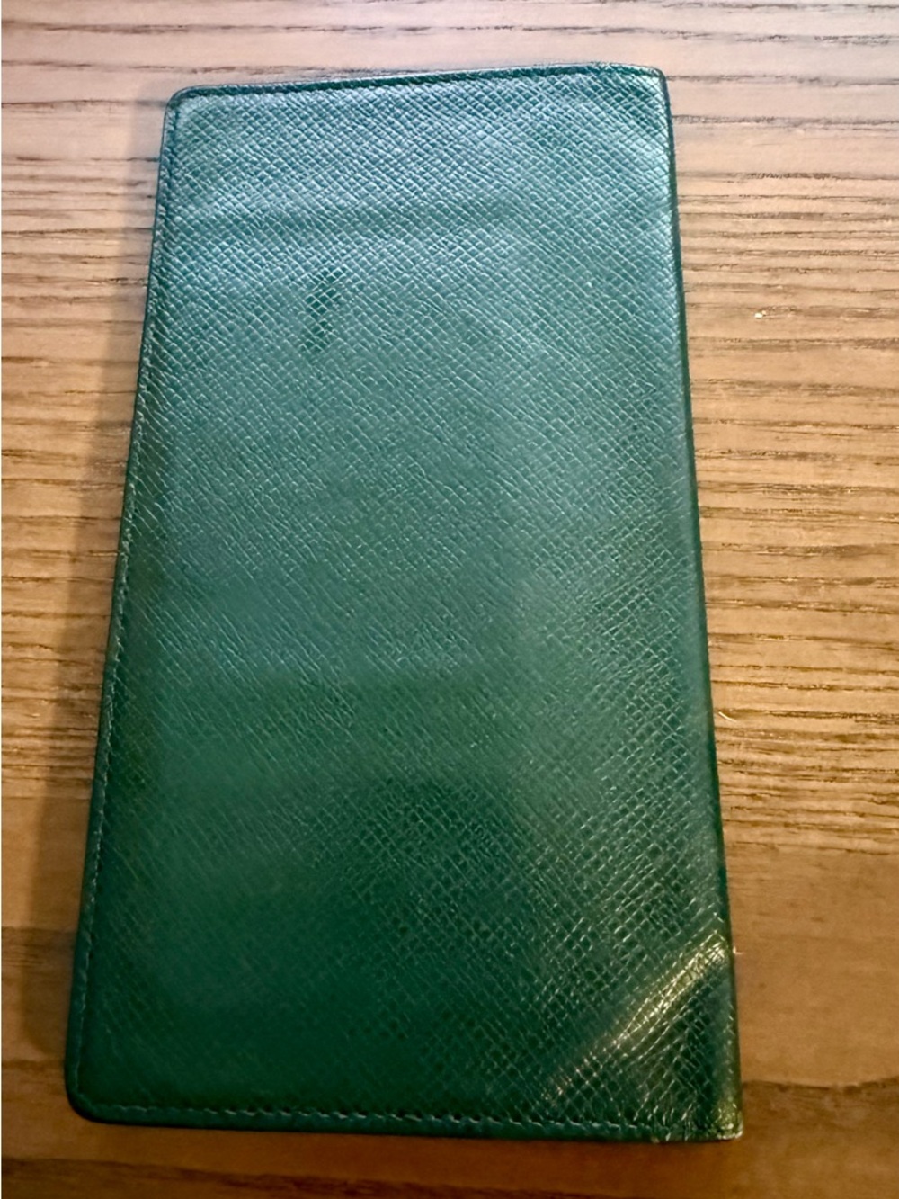 Louis Vuitton Forest Green Textured Long Wallet - Picture 3 of 6